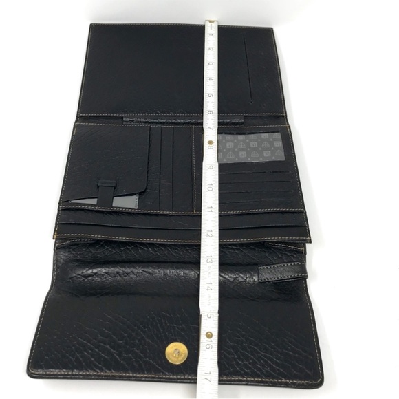 Guy Laroche Paris Large Textured Leather Travel Planner Wallet - Picture 14 of 16